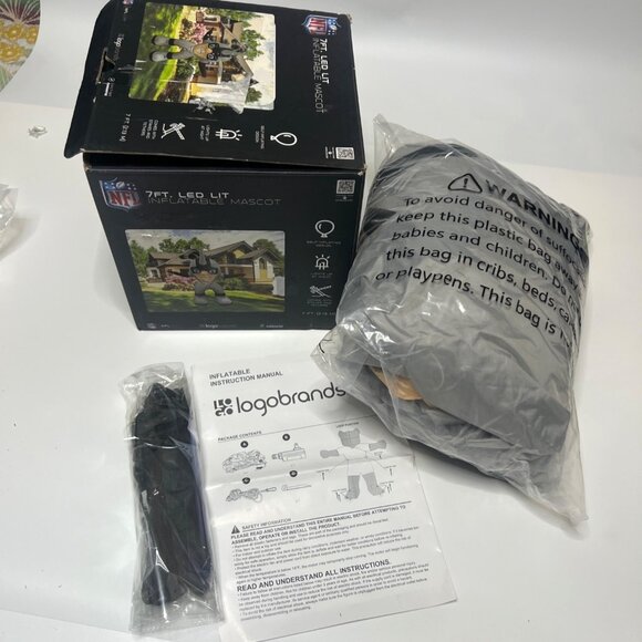 NFL Raiders 7’ft Led Lit Inflatable Mascot - Picture 11 of 13